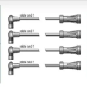 BUJİ KABLOSU TK. ( 4 KABLO - K7J - K4J ) CLİO II 1.4İ 8V - MEGANE II 1.6 16V