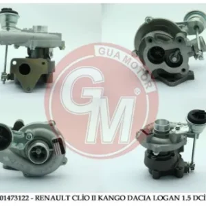 TURBO KOMPLE ( K9K - 65BG ) CLİO II - KANGO II - SYMBOL - LOGAN - MİCRA 1.5 DCİ