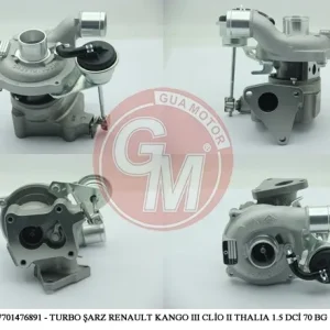 TURBO KOMPLE ( K9K - 65-75-80BG ) CLİO II- III- KANGO- FLUENCE- MGN II- III- THALIA 1.5 DCİ