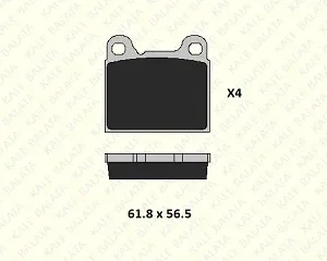 FREN BALATASI ARKA MERCEDES W114 W115 VOLVO 740 760 940 850 S70 V70 C70 (GDB910 GDB1160)