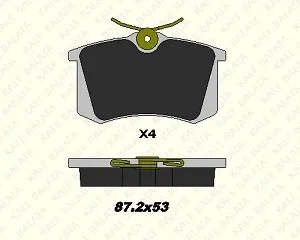 FREN BALATASI ARKA GOLF IV- BORA- PASSAT- FLUENCE- P307- MEGANE- TEPE- BERLİNG- POLO- C3- C4