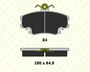 FREN BALATASI ÖN FİŞLİ EM R9-R11-R19-R21-MEGANE-CLİO-SYMBOL-TWİNGO-LOGAN-SANDERO-MNGR-EXPRES