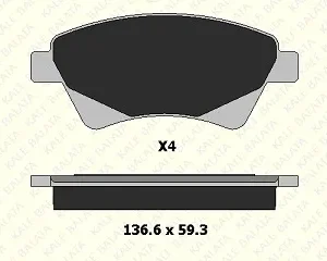 FREN BALATASI ÖN MEGANE II - SCENİC - KANGO 1.5 - 1.9 DCİ - 2.0 16V