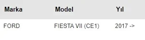ROT BAŞI ÖN SAĞ 17-19 FORD FİESTA VII