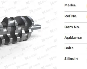 KRANK HYUNDAI D4CB 2.5 CRDI 140 HP STAREX - H1 - GÜÇLENDİRİLMİŞ