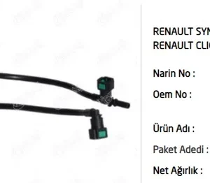 YAKIT DEPO HORTUMU TK CLİO II - SYMBOL II - THALIA 1.2 - 1.4