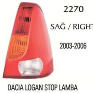 STOP LAMBASI SAĞ ( SARI SİNYAL ) 03-06 DACİA LOGAN