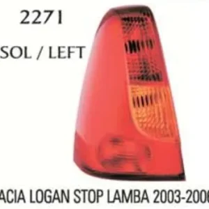 STOP LAMBASI SOL ( KIRMIZI REFLEKTÖRLÜ ) 03-06 DACİA LOGAN