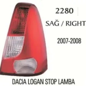 STOP LAMBASI SAĞ ( BEYAZ SİNYAL ) 07-08 DACİA LOGAN
