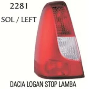 STOP LAMBASI SOL ( KIRMIZI REFLEKTÖRLÜ ) 07-08 DACİA LOGAN