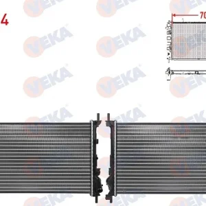 RADYATÖR MEKANIK FORD TRANSİT CONNECT 1.8 TDCI M-T AC+ 2002-2013