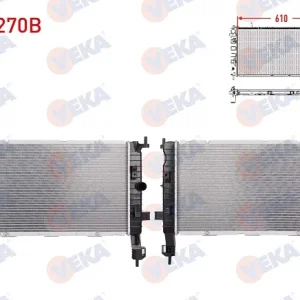 RADYATÖR BRAZING MUSURLU OPEL MERIVA A 1.6i 16v EASYTRONIC A-T-M-T AC+-- 2003-2010