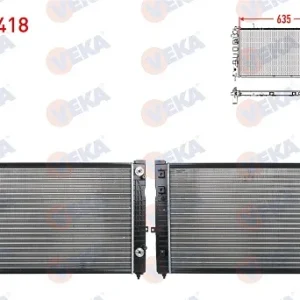 RADYATÖR MEKANIK VW PASSAT (3B3) 1.6 A-T 2000-2005