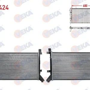 RADYATÖR MEKANIK VW LT 28-35 II (2DB,2DE,2DK) 2.5 TDI M-T 1996-2006