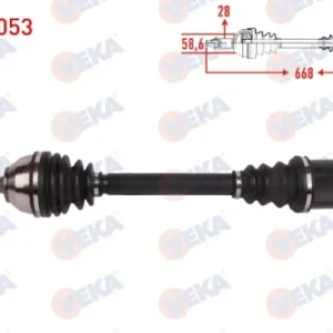 AKS KOMPLE SOL ÖN UZUNLUK 668mm CITROEN C5 III 1.6 HDI A-T 2008-2015- PEUGEOT 508 1.6 THP A-T 2010-