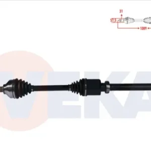 AKS KOMPLE SAĞ ÖN UZUNLUK 1089mm FORD TRANSİT CUSTOM (V362) UZUN SASE 2.2 TDCI - 2.0 TDCI 2012-