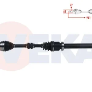 AKS KOMPLE SAĞ ÖN FORD FOCUS III 1.6 TI-VCT M-T UZUNLUK 961 mm 2011-2015
