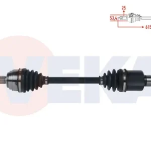 AKS KOMPLE SOL ÖN UZUNLUK 615mm FORD TOURNEO COURIER 1.5 TDCI M-T 2018-