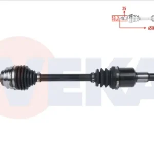 AKS KOMPLE SOL ÖN UZUNLUK 658mm FORD FIESTA VII 1.0 EcoBoost A-T 2017-