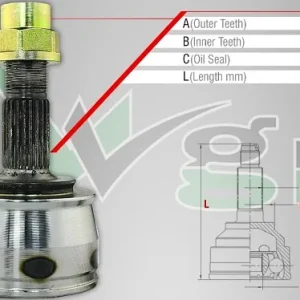 AKS KAFASI DIŞ 05-12 GRANDE PUNTO 1.2 1.4 OPEL CORSA D 1.0