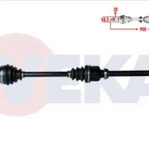 AKS KOMPLE SAĞ ÖN UZUNLUK 958mm CITROEN C5 III 1.6 HDI M-T 2008-2015- JUMPY II 1.6 HDI 2006-- PEUGE