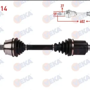 AKS KOMPLE SOL ÖN UZUNLUK 602mm FIAT 500 X 1.6 MJT 6AT - 6MT 2014- - JEEP RENEGADE 1.6 CRD 6AT - 6MT