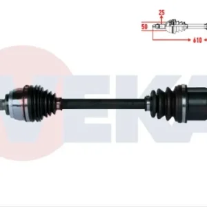 AKS KOMPLE SOL ÖN HYUNDAI ACCENT I (x-3) 1.3i UZUNLUK 610mm 1994-2000