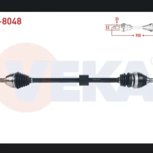 AKS KOMPLE SAĞ ÖN UZUNLUK 950mm OPEL ASTRA H 1.7 CDTI M-T 2004-2010 - ZAFIRA B 1.8 M-T 2005-2011