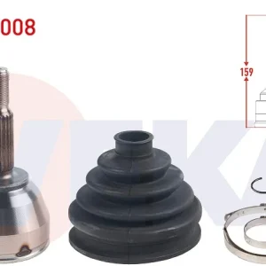AKS KAFASI SOL-SAG ÖN DIŞ 02-13 FORD TRANSİT CONNECT 1.8 TDCI 90 HP
