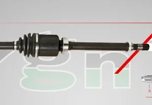 AKS KOMPLE SAĞ 09- (4x2) DACIA DUSTER 1.5 DCI