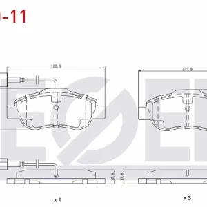 FREN BALATASI ÖN FİŞLİ 07- FİORİNO - 500 - LİNEA 1.3 MLTJ - FORD KA 1.3 TDCİ