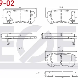 FREN BALATASI ARKA İKAZLI ACCENT ERA-HYUNDAİ İ30-İ20-İX20-İX35-SONATO-CEED-CERATO-RIO II