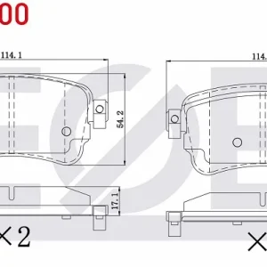 FREN BALATASI ARKA 16- EXPERT - JUMPY- TOYOTA PROACE - VİVARO C - ZAFIRA LİFE 1.6- 2.0 HDİ
