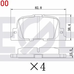 FREN BALATASI ARKA 10- GEELY EMGRAND EC7 1.5 - GEELY 1.3 - TOYOTA CAMRY