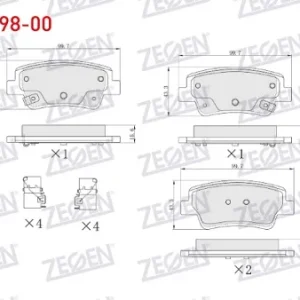 FREN BALATASI ARKA IKAZLI HYUNDAI ELANTRA 2021- i20 - i30 2021-