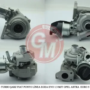TURBO KOMPLE ( EURO5- 90BG-95BG ) DOBLO III- G.PUNTO- LİNEA- EGEA 1.3 MLTJ - CORSA D- ASTRA J