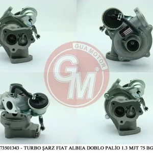 TURBO KOMPLE ( EURO4 -70-75BG ) DOBLO - PALİO - ALBEA - FIORINO - CORSA D 1.3 MLTJ