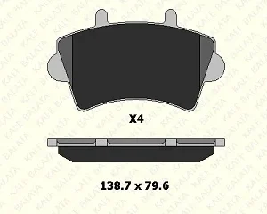 FREN BALATASI ÖN 98-10 MASTER II - MOVANO - NİSSAN INTERSTAR 2.5 DCİ