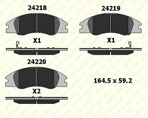 FREN BALATASI ÖN İKAZLI BENZİNLİ DİZEL 04- KIA CERATO II/SPECTRA 1.6-1.8-2.0-1.5CRDI