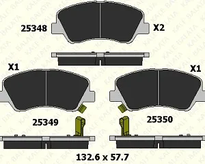 FREN BALATASI ÖN İKAZLI 10 - ACCENT IV BLUE-İ20-ACTIVE-COUPE-İ40-KİA RİO