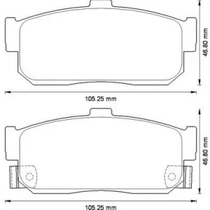 FREN BALATASI ARKA IKAZLI NISSAN ALMERA - MAXIMA III