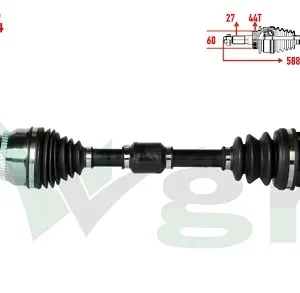AKS KOMPLE SAĞ ABSLİ 04-12 KIA CERATO (LD) 1.6 CRDI M-T 44 DIS
