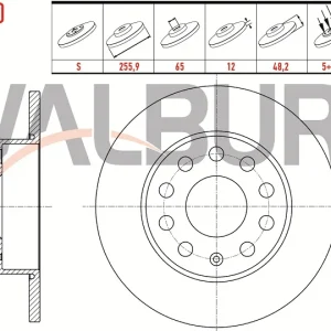 FREN DİSKİ ARKA DUZ 5 BJN 03-13 GOLF V - VI