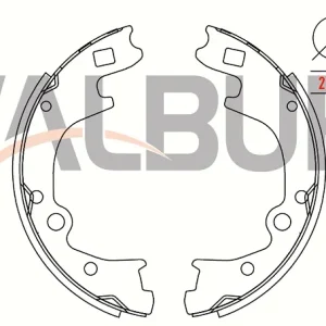 FREN BALATASI ARKA PABUÇLU 04- HYUNDAI H100 2.5 D - KIA K2500 2.5 ( KAMYONET )