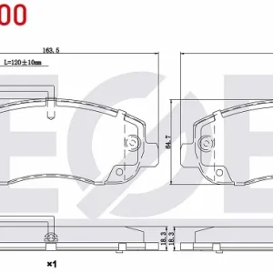 FREN BALATASI ÖN FİŞLİ 10- MOVANO B 2.3 CDTİ - NİSSAN NV400 - MASTER III 2.3 DCİ