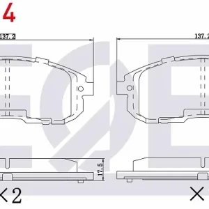 FREN BALATASI ÖN İKAZLI NİSSAN JUKE 1.5 DCİ - MAXIMA QX - SUZUKI SX4 - LATITUDE 2.0 DCI