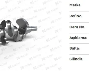KRANK HYUNDAİ 1.4 CRDİ - İ20 - İX20 - TROY - PRİME