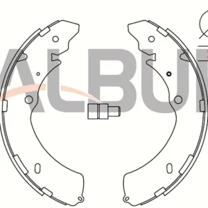 FREN BALATASI ARKA PABUÇLU 02-12 ISUZU D-MAX 2.5 TD 4X4 - 3.0 TD ( BÜYÜK TİP )